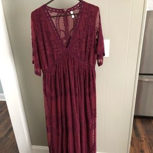 Pink Blush Maternity Dress